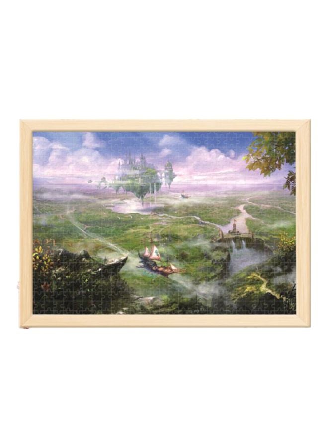 1000-Piece Jigsaw Puzzle With Photo Frame Set 75x50cm - Image 1